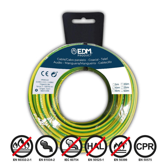 Pack De 2 Unidades - Carrete Cablecillo H07z1-K 2,50 Mm² Bicolor, 5 M