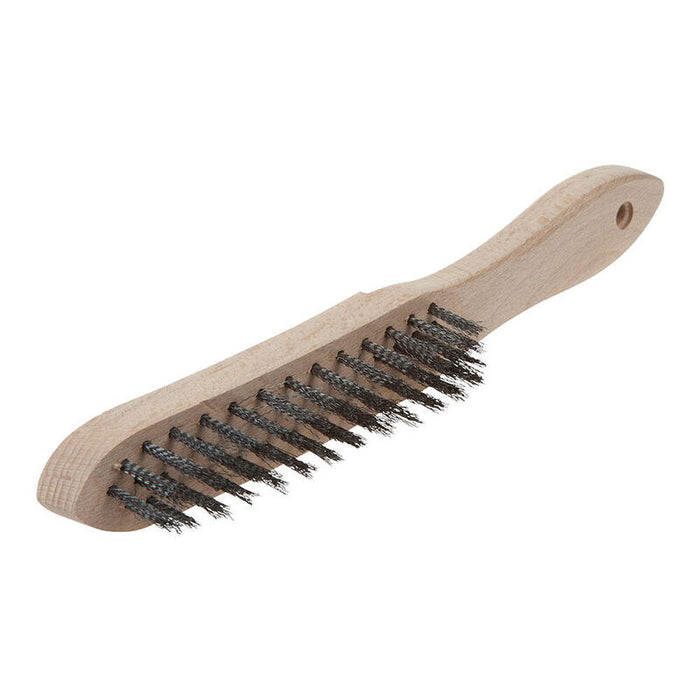 Pack De 2 Unidades - Cepillo Manual De Alambre De Acero, Modelo De Madera, 35 X 280 X 39 Mm