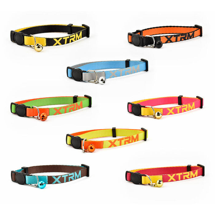 Pack De 2 Unidades - Collar Gato X-Trm Neon Flash 10 Mm X 22-33 Cm, Colores Surtidos