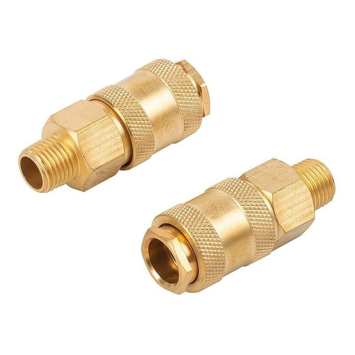 Pack De 2 Unidades - Conectores Universales Latón Hembra Rosca Macho ¼ Pulg, 2 Uds