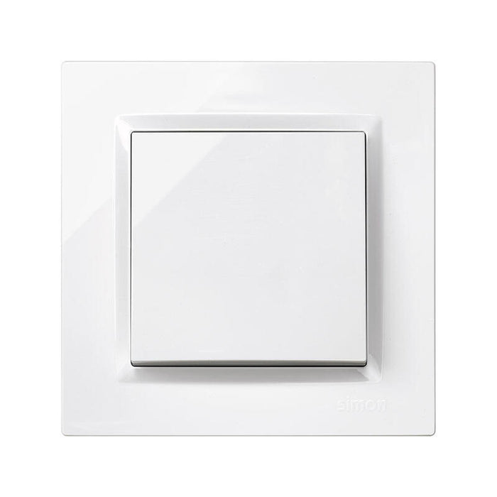 Pack De 2 Unidades - Conmutador Blanco Con Marco