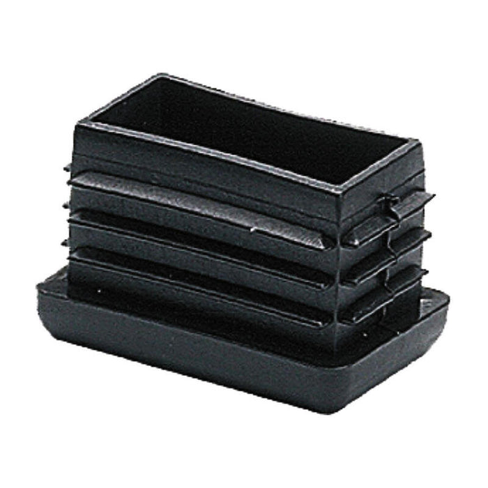 Pack De 2 Unidades - Contera Rectangular Aletas Cnt04 20x40mm Ne, 25 Unid. Micel