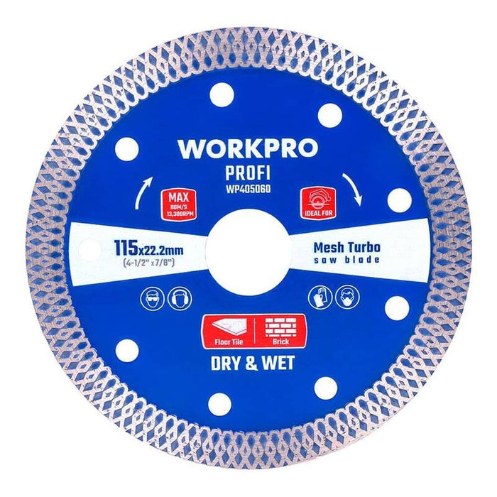 Pack De 2 Unidades - Disco Diamantado Continuo Mesh Turbo Profi Ø115 X 22,2 Mm