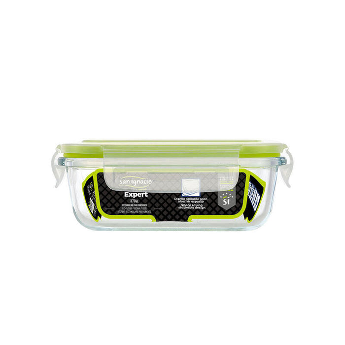 Pack De 2 Unidades - Fiambrera Hermética Rectangular Borosilicato Expert 370 Ml