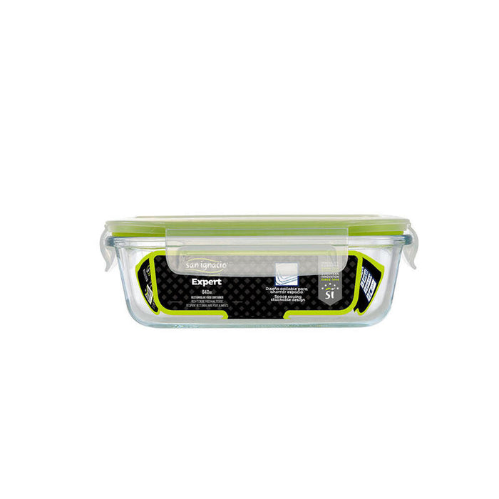 Pack De 2 Unidades - Fiambrera Hermética Rectangular Borosilicato Expert 640 Ml