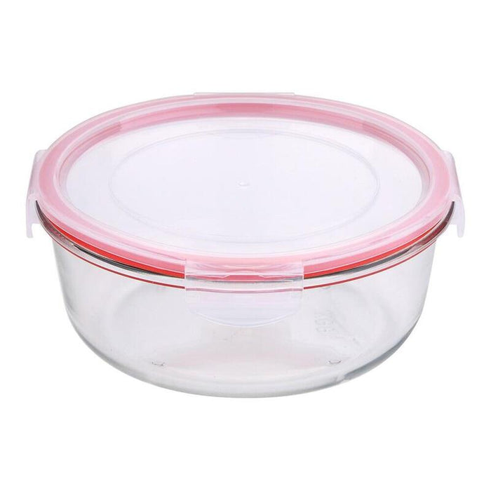 Pack De 2 Unidades - Fiambrera Hermética Redonda Borosilicato, Toledo, 1200 Ml, Ø19 X 8 Cm
