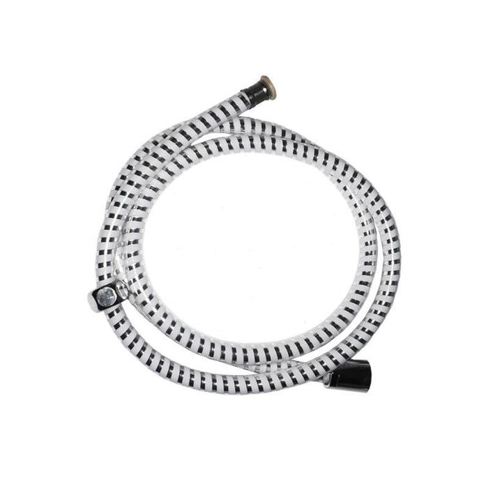 Pack De 2 Unidades - Flexo De Ducha Flexible. 1,5m Color Blanco/Cromo Edm