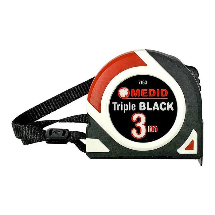 Pack De 2 Unidades - Flexómetro Triple Black Bimaterial 3 M X 16 Mm