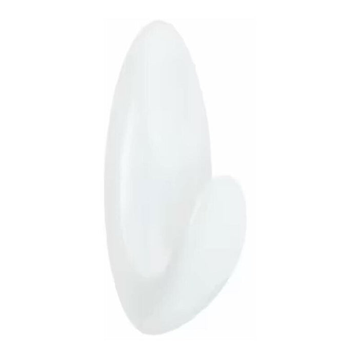 Pack De 2 Unidades - Gancho Para Baño, Mediano, Blanco, 35 X 86 X 29, 2 Uds + 3 Tiras, Máx 1,3 Kg