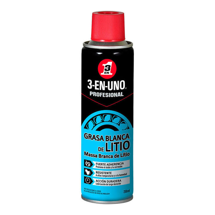 Pack De 2 Unidades - Grasa Blanca De Litio 250ml 34453 3 En 1