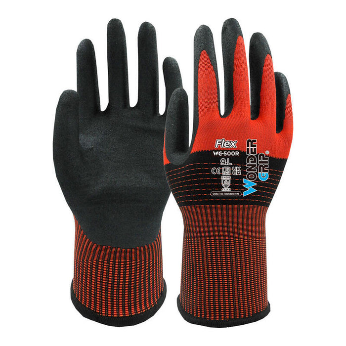 Pack De 2 Unidades - Guante Nailon, Palma Recubierta Nitrilo, Talla 09