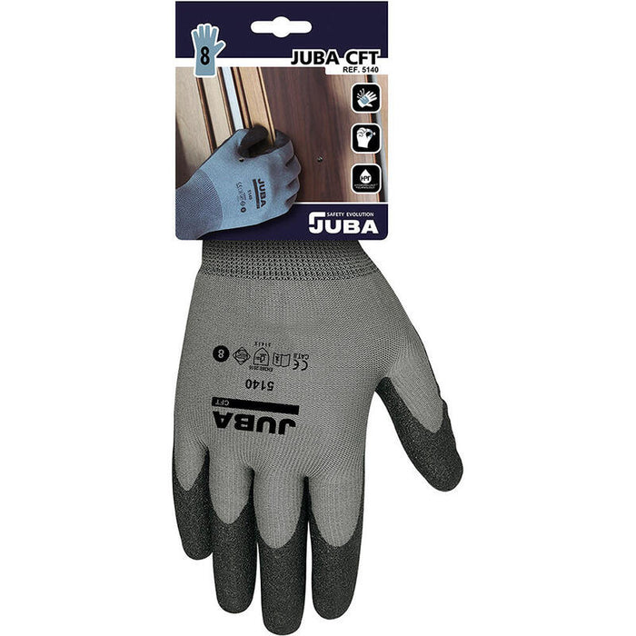 Pack De 2 Unidades - Guante Nailon, Palma Recubierta Pvc Para Jardinería, T-07