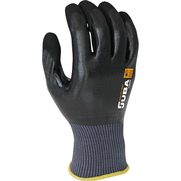 Pack De 2 Unidades - Guante Nailon Recubierto Total Nitrilo, Negro, T-10