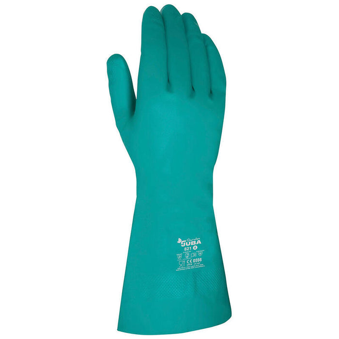 Pack De 2 Unidades - Guante Nitrilo, Flocado Interior, Fitosanitarios, Verde, T-09