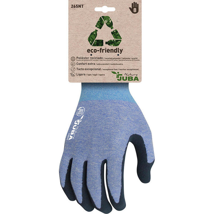 Pack De 2 Unidades - Guante Poliéster / Spandex Con Palma Látex Arenoso, T-06