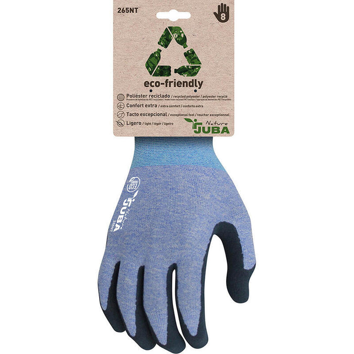 Pack De 2 Unidades - Guante Poliéster / Spandex Con Palma Látex Arenoso, T-11