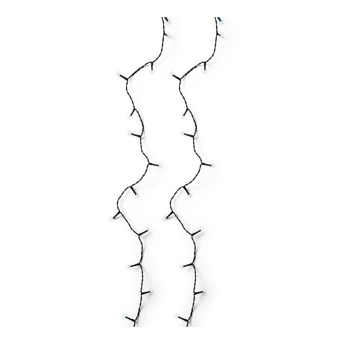 Pack De 2 Unidades - Guirnalda Multifunción, Uso Exterior, Basic, Blanco Frío, Cable Negro, 120 Leds, 9 M