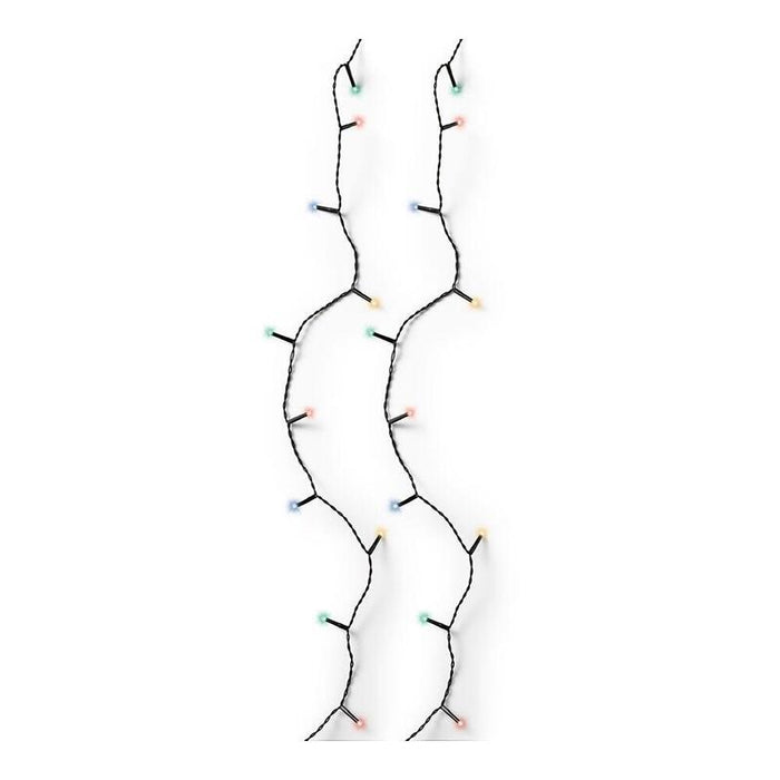 Pack De 2 Unidades - Guirnalda Multifunción, Uso Exterior, Basic, Multicolor, Cable Negro, 120 Leds, 9 M