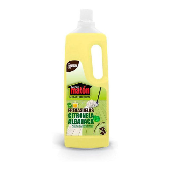 Pack De 2 Unidades - Insecticida Fregasuelos Aroma A Citronela Y Albahaca 1 L