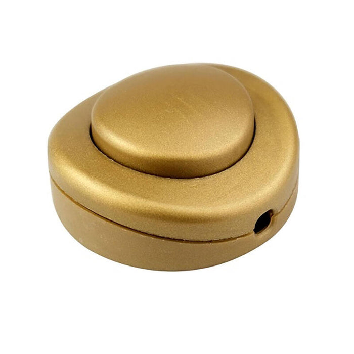 Pack De 2 Unidades - Interruptor Eléctrico De Pie, 2,5 A 250 V, Oro