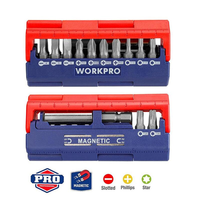 Pack De 2 Unidades - Juego De 13 Puntas De Destornillador (Métrico) Workpro
