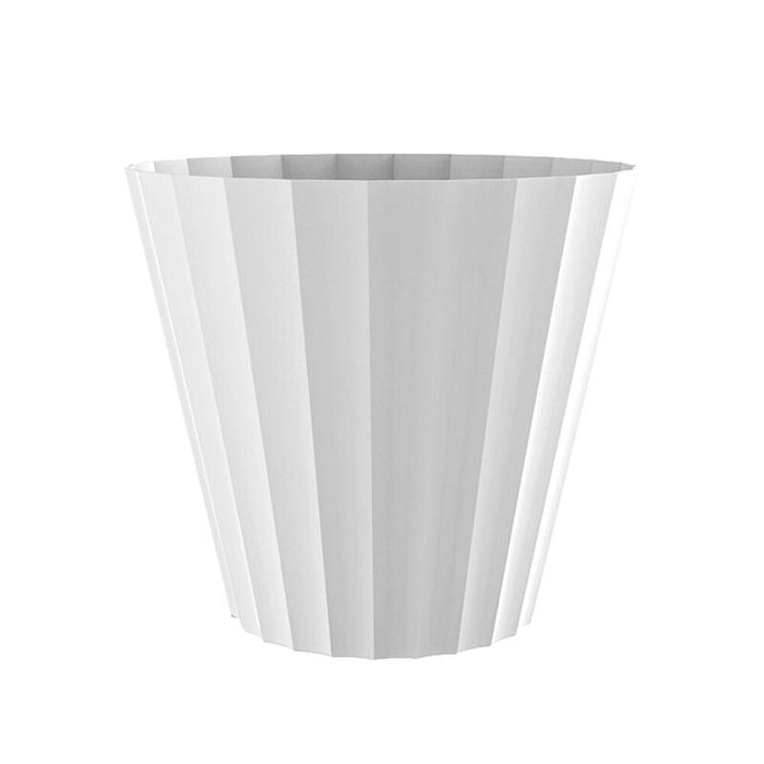 Pack De 2 Unidades - Maceta De Inyeccion Doric Color Blanco Ø18x16cm