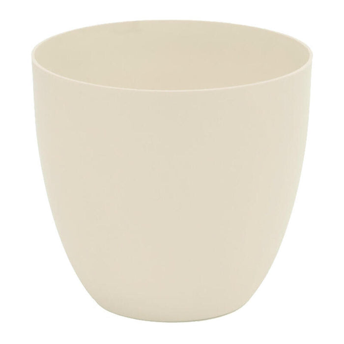 Pack De 2 Unidades - Maceta De Inyeccion Modelo Cuenco Ø26cm Color Ecru