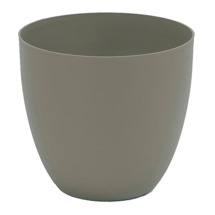 Pack De 2 Unidades - Maceta De Inyeccion Modelo Cuenco Ø26cm Color Taupe