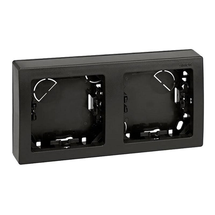 Pack De 2 Unidades - Marco Con Base, Superficie, 2 Elementos, Horizontal, Serie Simon73 Loft, Grafito, Retractilado