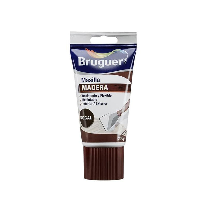 Pack De 2 Unidades - Masilla Madera Nogal 200g 5196387 Bruguer