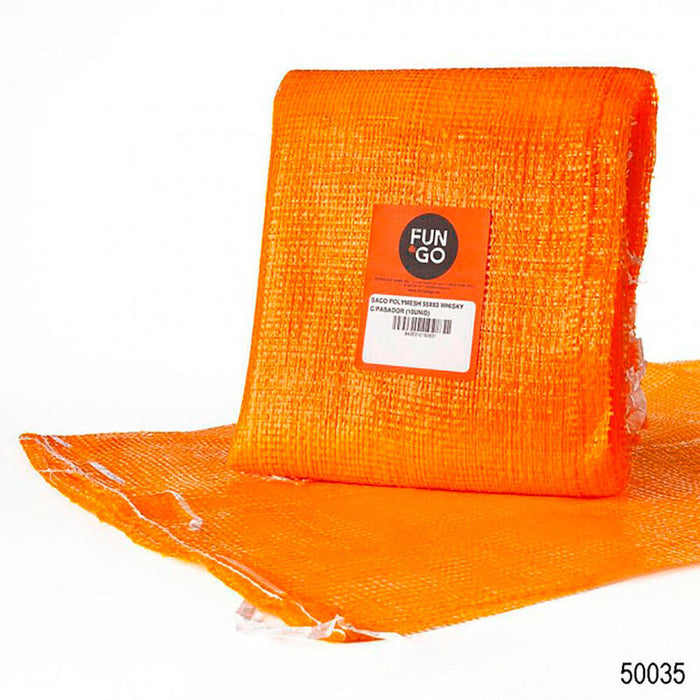 Pack De 2 Unidades - Pack 10 Unid. Saco Polymesh Color Whisky Con Pasador 55x83cm Fun & Go
