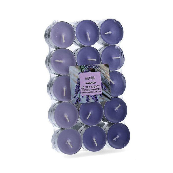 Pack De 2 Unidades - Pack 30 Unid. Velas Con Aroma Lavanda 3,7cm Magic Lights