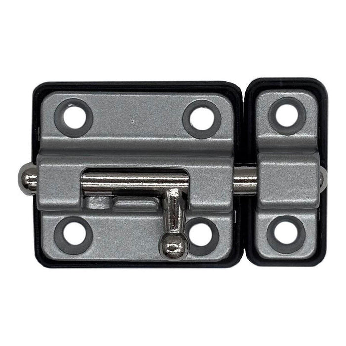 Pack De 2 Unidades - Pasador Cerrojo Base Plástica 35 Mm Cromo Mate