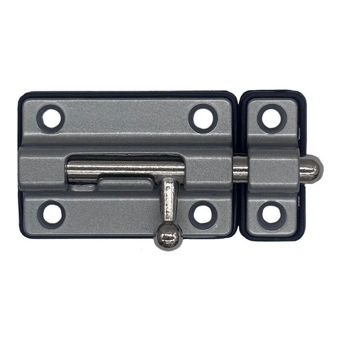 Pack De 2 Unidades - Pasador Cerrojo Base Plástica 50 Mm Cromo Mate