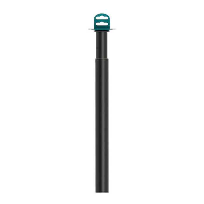 Pack De 2 Unidades - Pata Redonda, Extensible, Modelo 401e, De Acero Con Acabado En Negro, Ø30 X 180/300 Mm