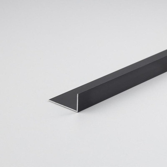 Pack De 2 Unidades - Perfil Bricolaje Ángulo L Aluminio Negro Mate 1000 X 30 X 15 Mm