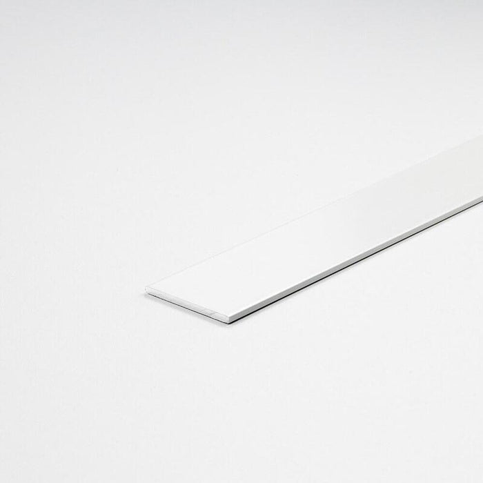 Pack De 2 Unidades - Perfil Bricolaje Pletina Aluminio Pintado Blanco 1000 X 30 X 2 Mm