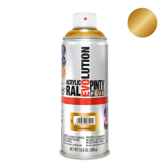 Pack De 2 Unidades - Pintura En Spray Pintyplus Evolution 520cc Latón P158