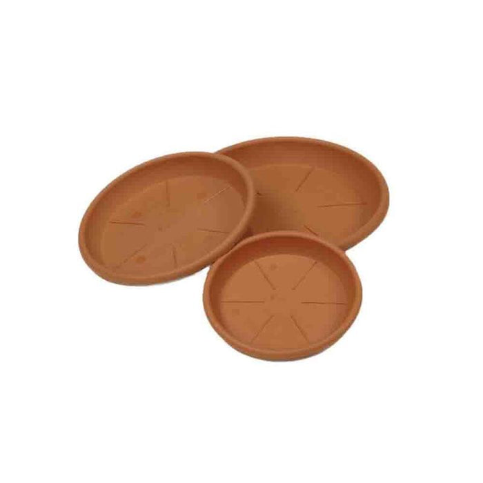 Pack De 2 Unidades - Plato De Inyeccion Color Terracota Ø34cm (Para Maceta Ref: 74863)