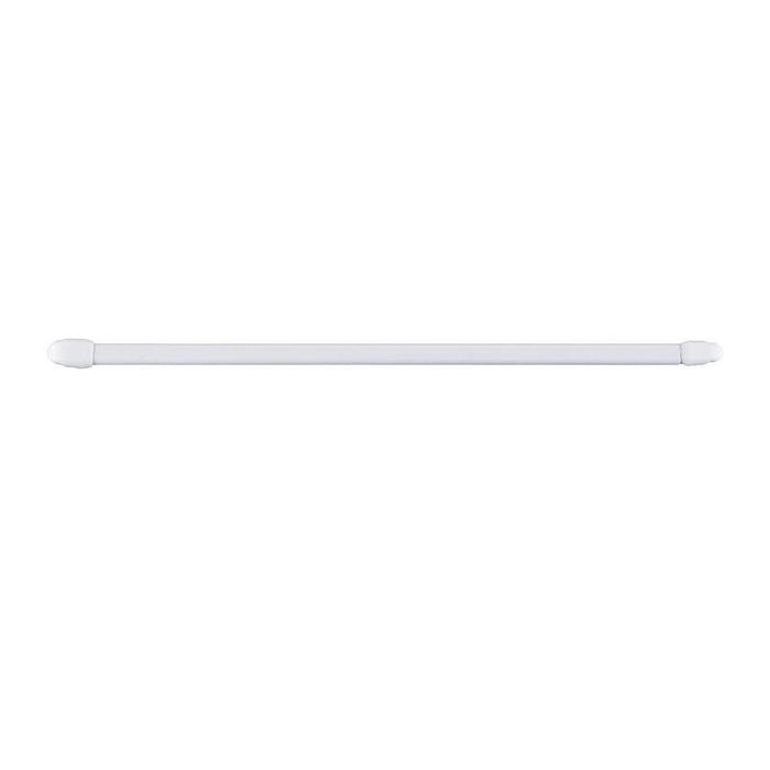 Pack De 2 Unidades - Portavisillo Extensible Plano Blanco, Ø1,1 X 30 - 45 Cm, 2 Uds