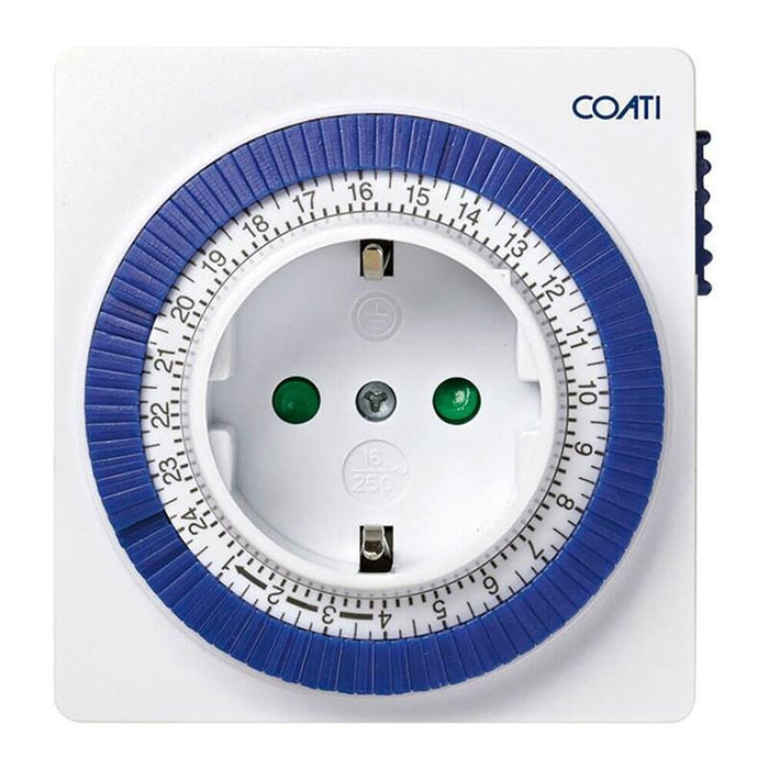 Pack De 2 Unidades - Programador Analógico Diario Compacto 16a, Blanco