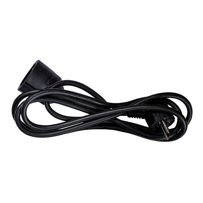 Pack De 2 Unidades - Prolongador Con 1 Toma, 16a 250v~, 3680w, Ip20, Cable H05vv-F 3g1,5mm², 2 M, Negro