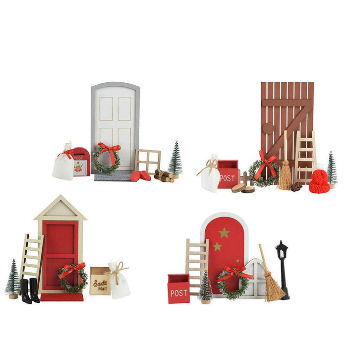 Pack De 2 Unidades - Puerta Mágica De Navidad, 9 X 18 Cm, Modelos Variados