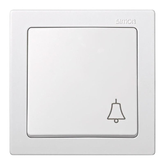 Pack De 2 Unidades - Pulsador Superfice, 10ax 250v~, Ip20, Serie Simon73 Loft, Campana Grabada, Blanco, Retractilado