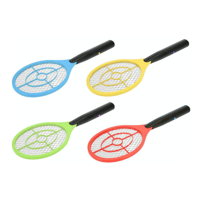 Pack De 2 Unidades - Raqueta Mata Moscas Eléctrico A Pilas, Colores Surtidos, 46 X 17 Cm