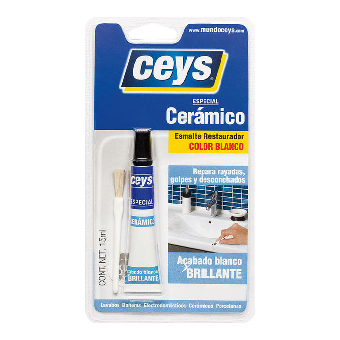 Pack De 2 Unidades - Reparador De Esmalte Cerámico Blanco Brillante 15 Ml