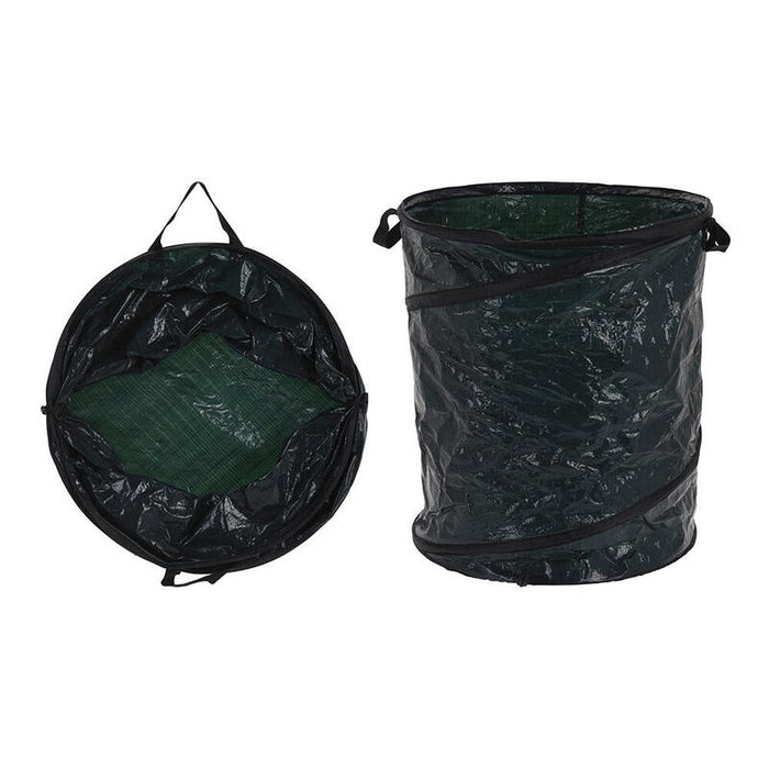 Pack De 2 Unidades - Saco De Jardín Verde Con Muelle 85 L; Ø45 X 55 Cm