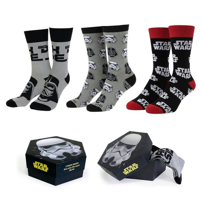 Pack De 2 Unidades - Set 3 Pares Star Wars Adulto
