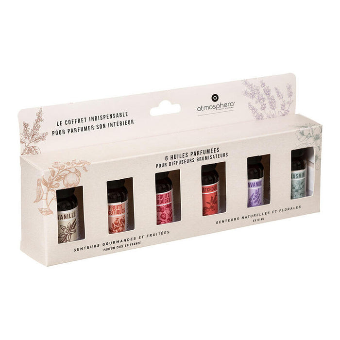 Pack De 2 Unidades - Set 6 Aceites Esenciales Para Difusor Atmosphera