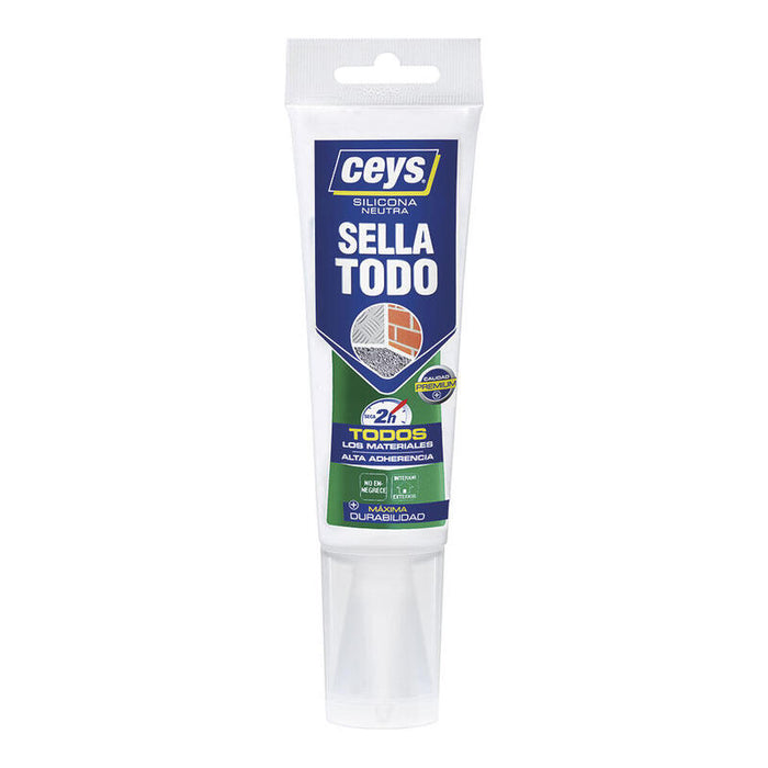 Pack De 2 Unidades - Silicona Sellatodo Transparente Tubo 125 Ml